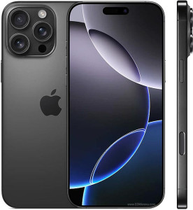 iPhone 16 Pro Max 256 GB: 5G Mobile Phone with Camera Control, 4K 120 fps Dolby Vision and a Huge Leap in Battery Life. Works with AirPods; Black Titanium